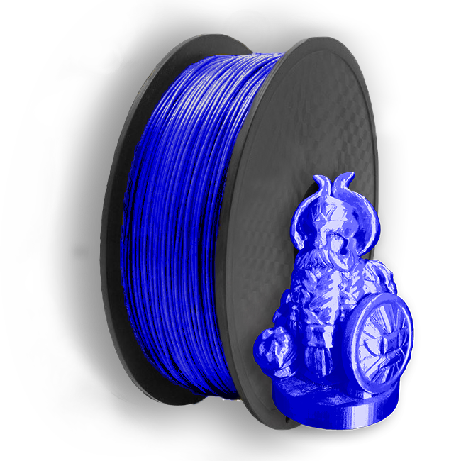 filamento con vikingo transparente azul