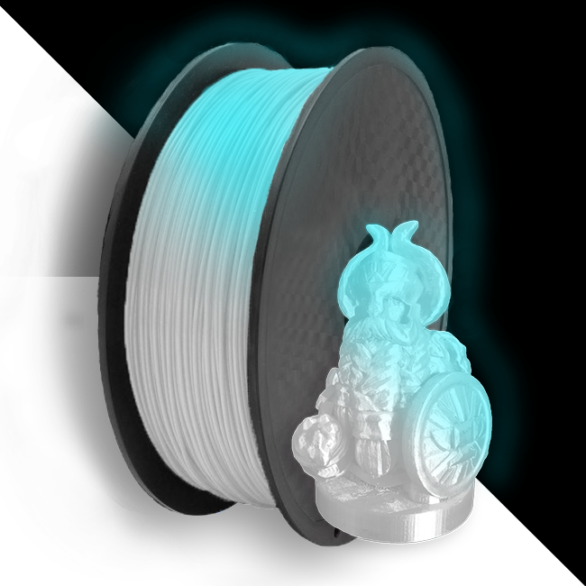 filamento con vikingo azul brillante